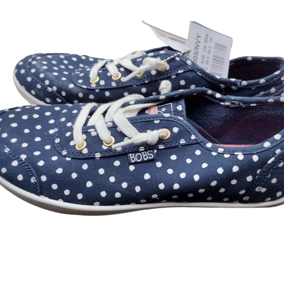 NWT Distressed look Polka dot Skechers - Picture 3 of 5